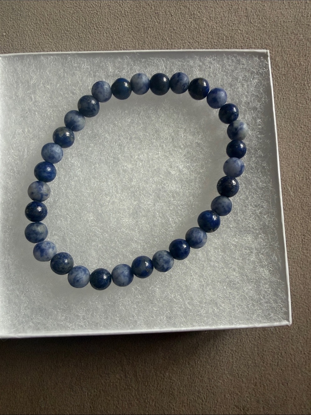 Beaded Stretch Bracelet - Lapis Lazuli and Sodalite